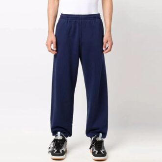 Off-White Men’ s Arrow Pattern Solid Color Sports Pants/Trousers/Joggers Loose Fit Navy Blue Off-White Men’ s Arrow Pattern Solid Color Sports Pants/Trousers/Joggers Loose Fit Navy Blue