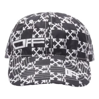 Off-White Men’ s Arrow Printing Black / White Cap Off-White Men’ s Arrow Printing Black / White Cap