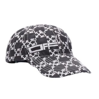 Off-White Men’ s Arrow Printing Black / White Cap Off-White Men’ s Arrow Printing Black / White Cap
