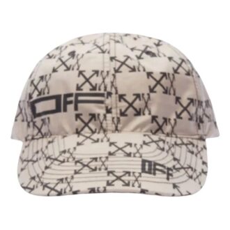Off-White Men’ s Arrow Printing Creamy White Cap Off-White Men’ s Arrow Printing Creamy White Cap