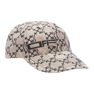 Off-White Men’ s Arrow Printing Creamy White Cap Off-White Men’ s Arrow Printing Creamy White Cap