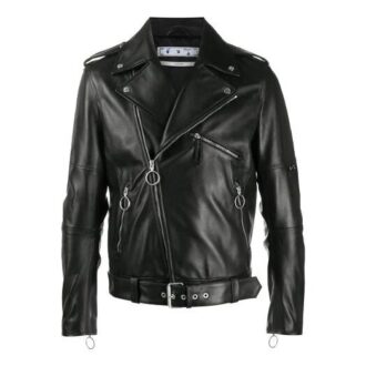 Off-White Men’ s Asymmetric Black Jacket