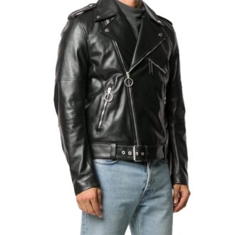 Off-White Men’ s Asymmetric Black Jacket
