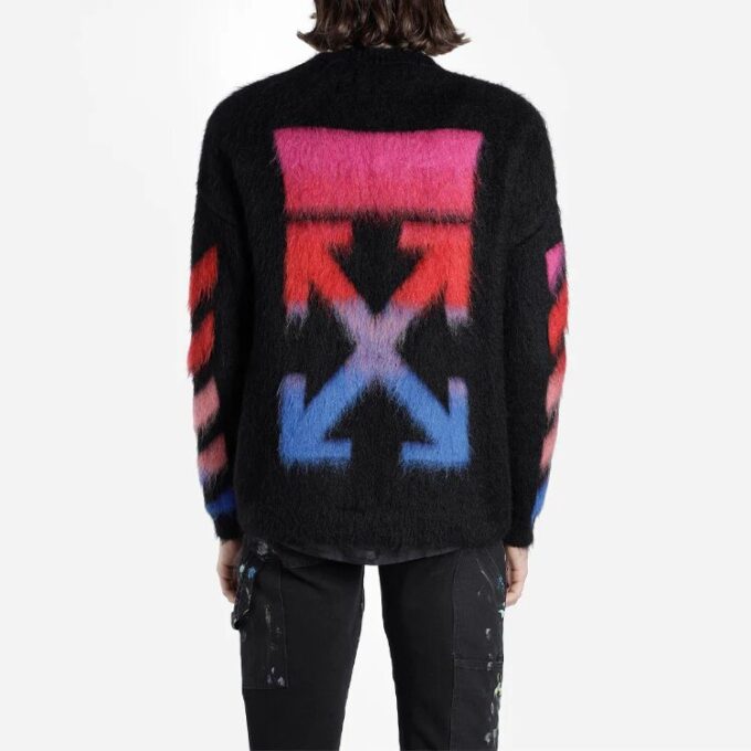 Off-White Men’ s Back Arrow Loose Fit Black