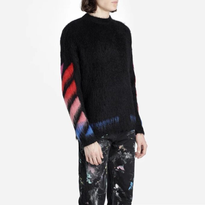 Off-White Men’ s Back Arrow Loose Fit Black