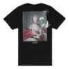 Off-White Men’ s Back Photo Printing Short Sleeve Black T-Shirt