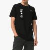Off-White Men’ s Back Photo Printing Short Sleeve Black T-Shirt