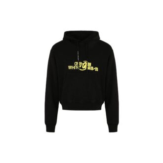 Off-White Men’ s Back Printing Long Sleeves Black