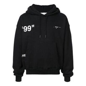 Off-White Men’ s Back Printing Loose Black