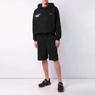 Off-White Men’ s Back Printing Loose Black