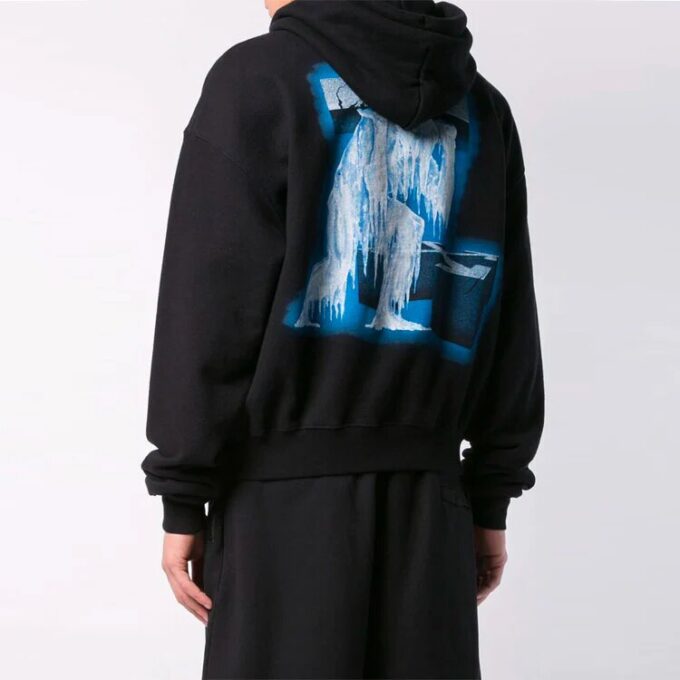 Off-White Men’ s Back Printing Loose Black