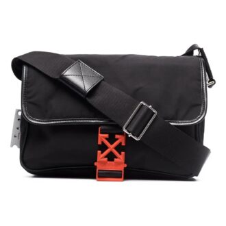 Off-White Men’ s Buckle Shoulder Bag Messenger Bag Black Off-White Men’ s Buckle Shoulder Bag Messenger Bag Black