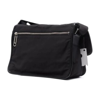 Off-White Men’ s Buckle Shoulder Bag Messenger Bag Black Off-White Men’ s Buckle Shoulder Bag Messenger Bag Black
