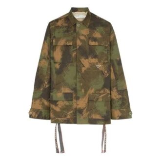 Off-White Men’ s c/ Camouflage Jacket Green Off-White Men’ s c/ Camouflage Jacket Green