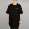 Off-White Men’ s c/o Distress Black Gray 3D Sketch Arrow Short Sleeve Loose Fit T-Shirt