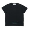 Off-White Men’ s C/O VIRGIL ABLOH Basic Alphabet Stripe Short Sleeve Black T-Shirt