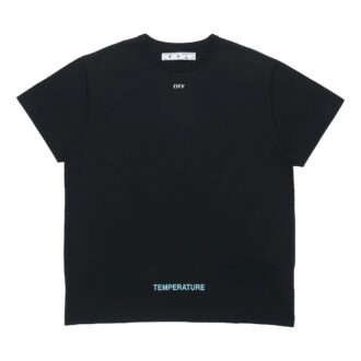 Off-White Men’ s C/O VIRGIL ABLOH Basic Alphabet Stripe Short Sleeve Black T-Shirt Off-White Men’ s C/O VIRGIL ABLOH Basic Alphabet Stripe Short Sleeve Black T-Shirt
