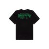 Off-White Men’ s C/O VIRGIL ABLOH Embroidered Logo Printing Short Sleeve Loose Version Black T-Shirt