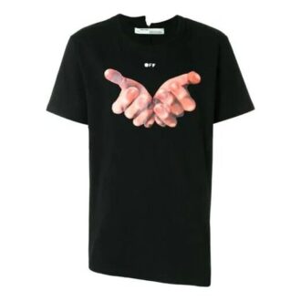 Off-White Men’ s C/O VIRGIL ABLOH Short Sleeve Black T-Shirt Off-White Men’ s C/O VIRGIL ABLOH Short Sleeve Black T-Shirt