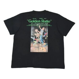 Off-White Men’ s C/O VIRGIL ABLOH Skeleton Painting Short Sleeve Loose Fit Black T-Shirt Off-White Men’ s C/O VIRGIL ABLOH Skeleton Painting Short Sleeve Loose Fit Black T-Shirt