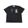 Off-White Men’ s C/O VIRGIL ABLOH Skeleton Painting Short Sleeve Loose Fit Black T-Shirt