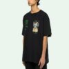 Off-White Men’ s C/O VIRGIL ABLOH Skeleton Painting Short Sleeve Loose Fit Black T-Shirt