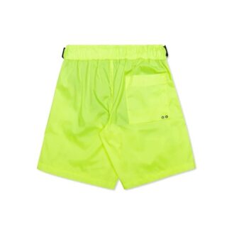 Off-White Men’ s C/O VIRGIL ABLOH Waist Logo Sports Shorts Fluorescence Yellow Off-White Men’ s C/O VIRGIL ABLOH Waist Logo Sports Shorts Fluorescence Yellow