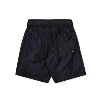 Off-White Men’ s C/O VIRGIL ABLOH Waist Logo Sports Shorts Navy Blue Off-White Men’ s C/O VIRGIL ABLOH Waist Logo Sports Shorts Navy Blue