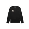 Off-White Men’ s c/o Virgil Caravaggio Printing Round Neck Long Sleeves Black T-Shirt