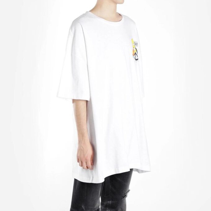 Off-White Men’ s C/O VIRGILABLOH Simpson Arrow Short Sleeve White T-Shirt