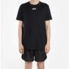 Off-White Men’ s Caravaggio Arrow Back Printing Short Sleeve Ordinary Version Black T-Shirt
