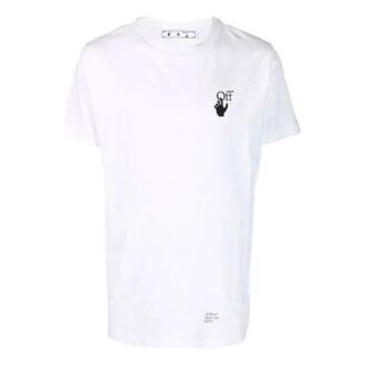 Off-White Men’ s Caravaggio Arrow Solid Color Short Sleeve White T-Shirt Off-White Men’ s Caravaggio Arrow Solid Color Short Sleeve White T-Shirt