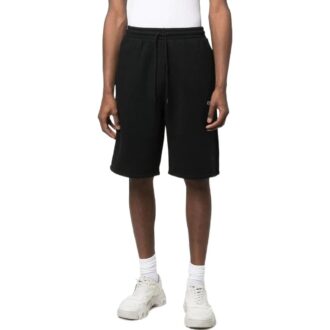 Off-White Men’ s Caravaggio Logo Printing Solid Color Sports Shorts Black Off-White Men’ s Caravaggio Logo Printing Solid Color Sports Shorts Black