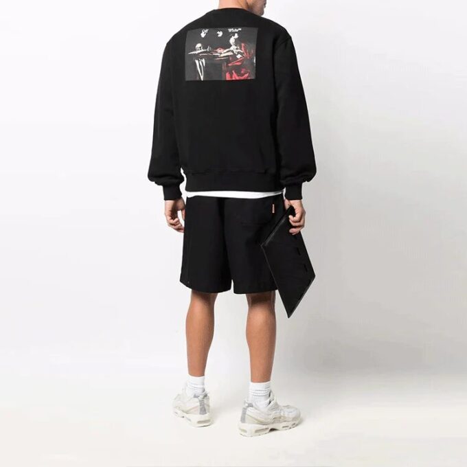 Off-White Men’ s Caravaggio Painting Round Neck Black