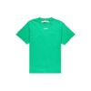 Off-White Men’ s Caravaggio Square Back Printing Short Sleeve Loose Version Green o Virgil Abloh Tee