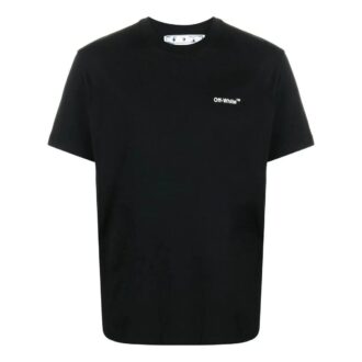Off-White Men’ s Chain Arrow Logo Printing Short Sleeve Casual Version Black T-Shirt Off-White Men’ s Chain Arrow Logo Printing Short Sleeve Casual Version Black T-Shirt