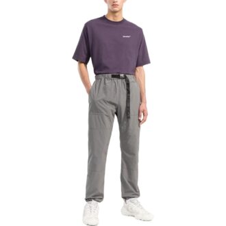 Off-White Men’ s Chest Logo Back Carravagio Printing Round Neck Short Sleeve Purple T-Shirt Off-White Men’ s Chest Logo Back Carravagio Printing Round Neck Short Sleeve Purple T-Shirt