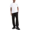Off-White Men’ s Chest Stripe Pocket Round Neck Short Sleeve White T-Shirt
