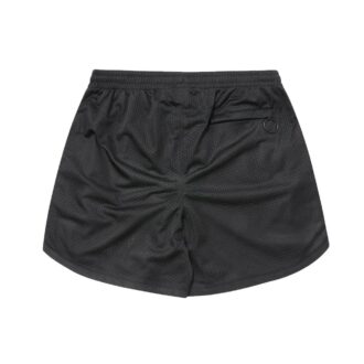 Off-White Men’ s CO VIRGIL ABLOH Rubber Strap Mesh Casual Shorts Black
