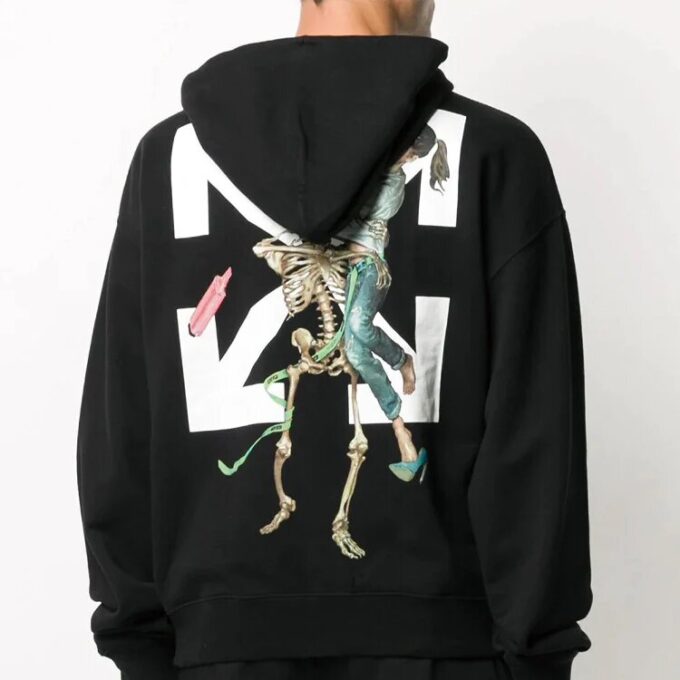 Off-White Men’ s Cotton Arrow Printing Black