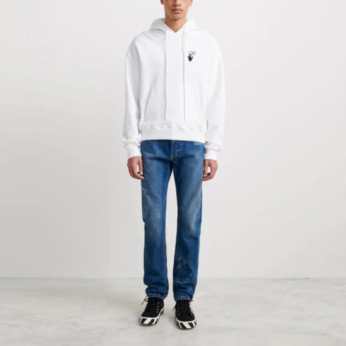 Off-White Men’ s Degrad Arrows Loose Fit White