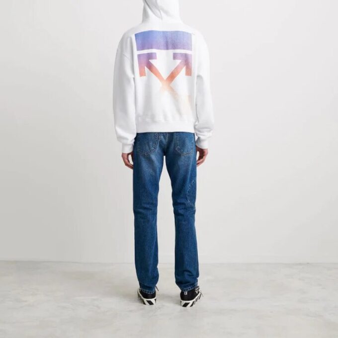 Off-White Men’ s Degrad Arrows Loose Fit White
