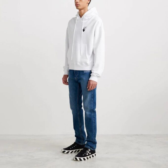 Off-White Men’ s Degrad Arrows Loose Fit White