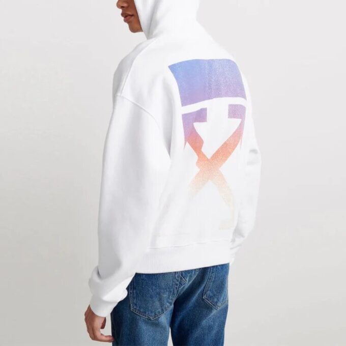 Off-White Men’ s Degrad Arrows Loose Fit White