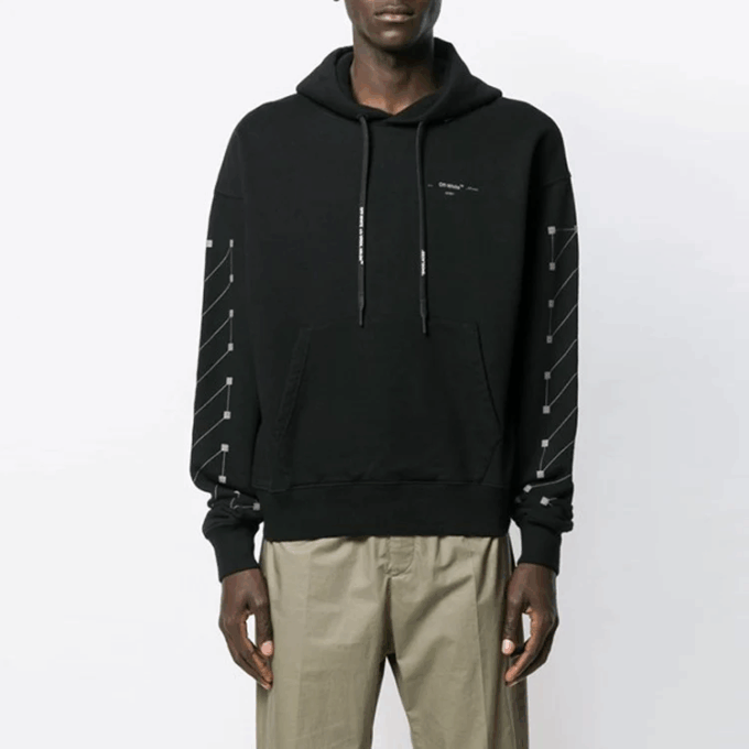 Off-White Men’ s Diag Backbone Printing Black
