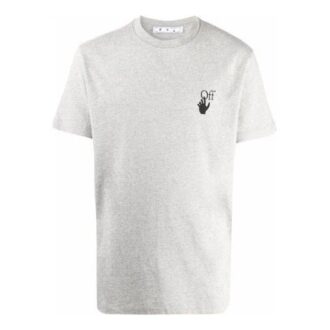 Off-White Men’ s FW21 Arrow Logo Cotton Short Sleeve Gray T-Shirt Off-White Men’ s FW21 Arrow Logo Cotton Short Sleeve Gray T-Shirt