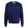 Off-White Men’ s FW21 Arrow Logo Round Neck Pullover Blue