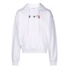 Off-White Men’ s FW21 Arrow Pattern Alphabet Printing Solid Color Loose Fit White