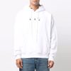 Off-White Men’ s FW21 Arrow Pattern Hooded Long Sleeves Loose Fit White