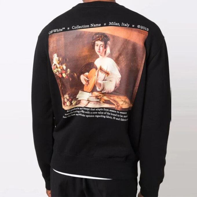 Off-White Men’ s FW21 Arrow Pattern Loose Fit Black
